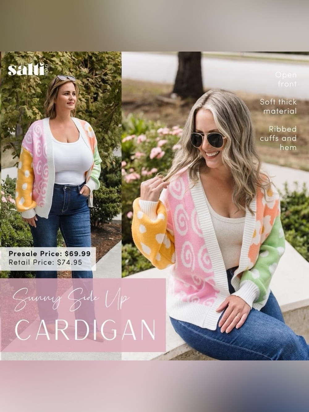 Sunny Side Up Cardigan (NWT) Multi Floral, Small - Picture 3 of 16